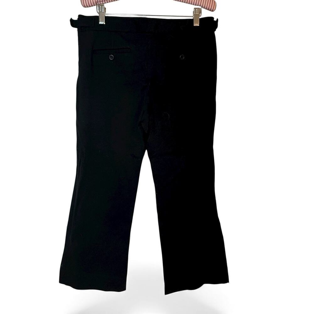 Theory Black Wide Leg Pants Trousers Size 32/29 mid Slant Pockets Career Dress‎